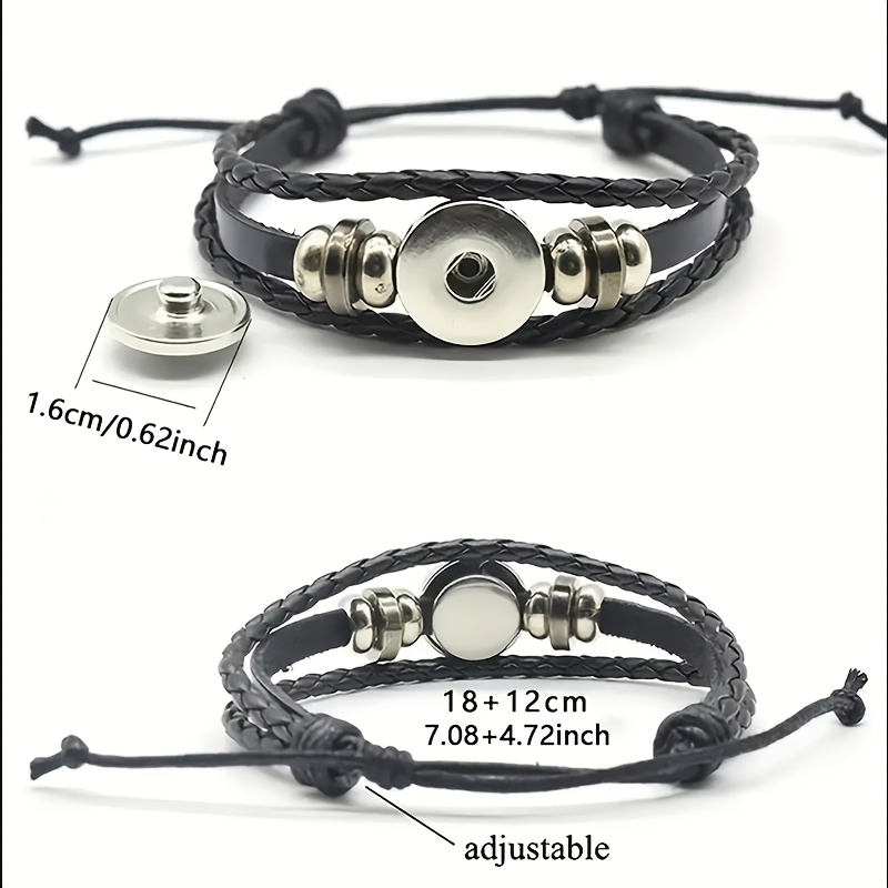 Black Fashion Glass Pattern Scorpio Zodiac Bracelet